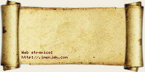 Jovana Bakrač vizit kartica